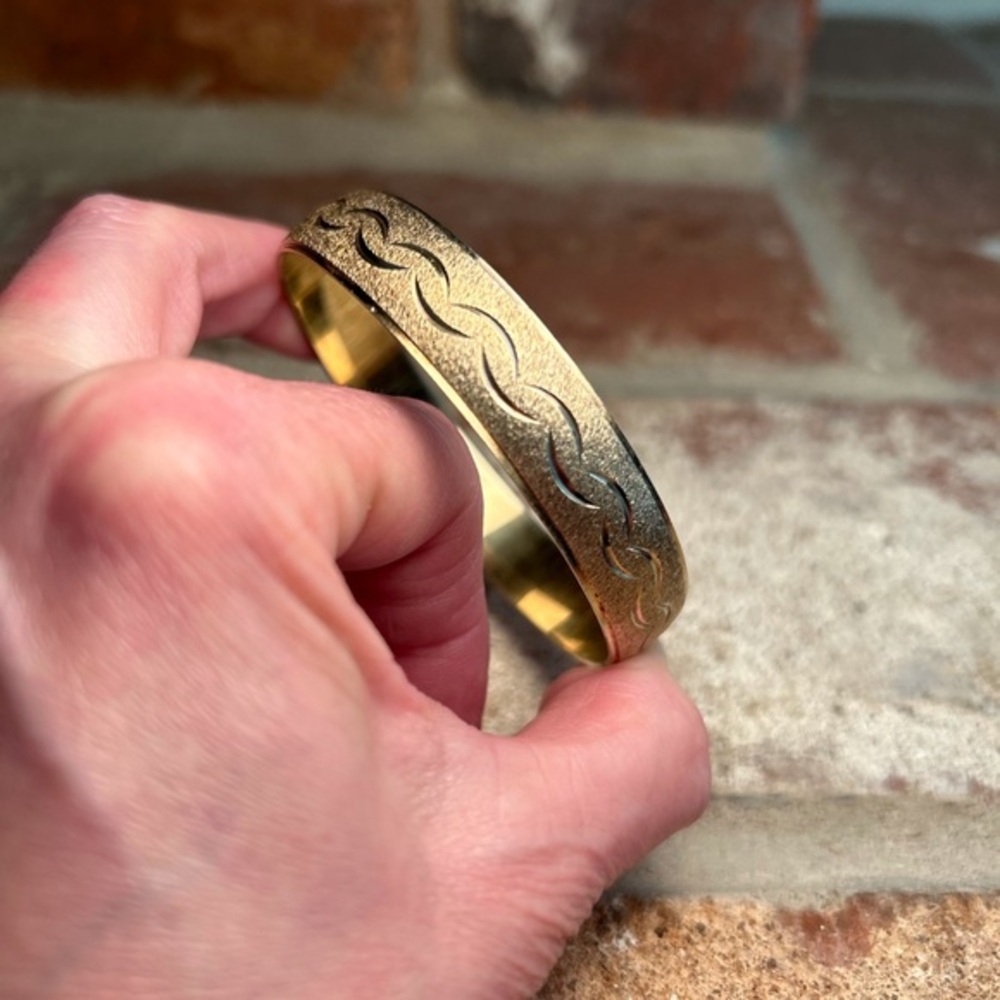 Vintage Crown Trifari Bangle Bracelet